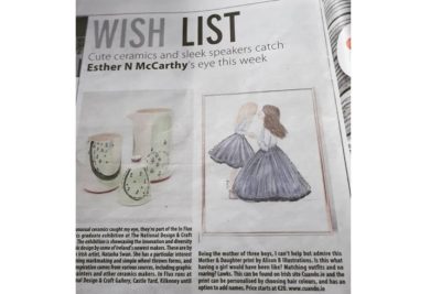 Irish Examiner ‘Wish List’ 14.07.18