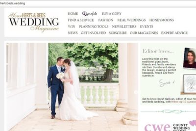 ‘Editor Loves’ in Your Herts and Beds Wedding Magazine 03.07.18
