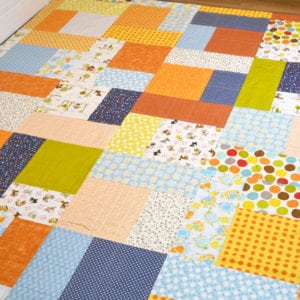 large patchwork quilt