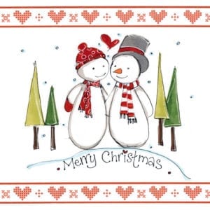 couple christmas card
