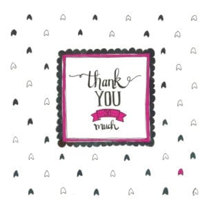 personalised thank you card
