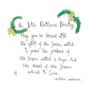 irish christmas card
