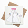 mrs and mrs wedding card