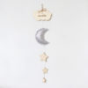 personalised moon and stars wall decoration