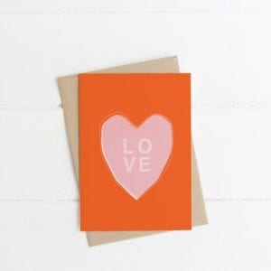 love heart card