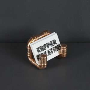 copper business card holder