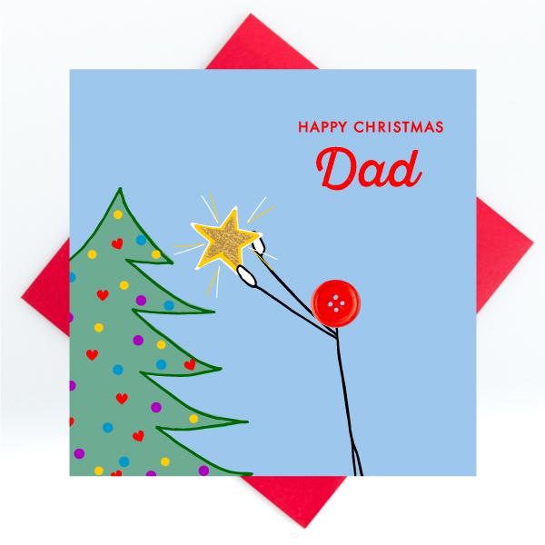 happy christmas dad card