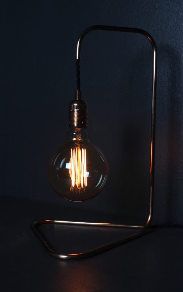 industrial copper lamp