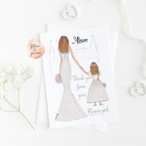 Thank You To Bride From Flowergirl