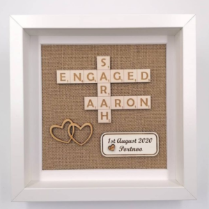 engaged picture frame