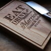 personalised wooden chopping boards