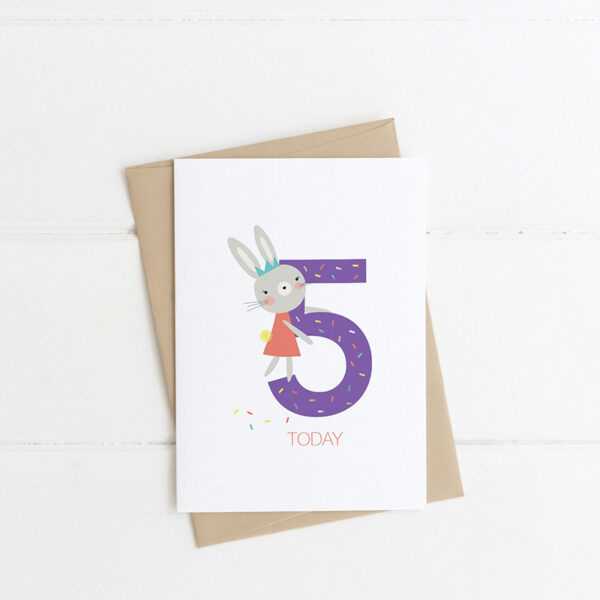 5 today birthday card