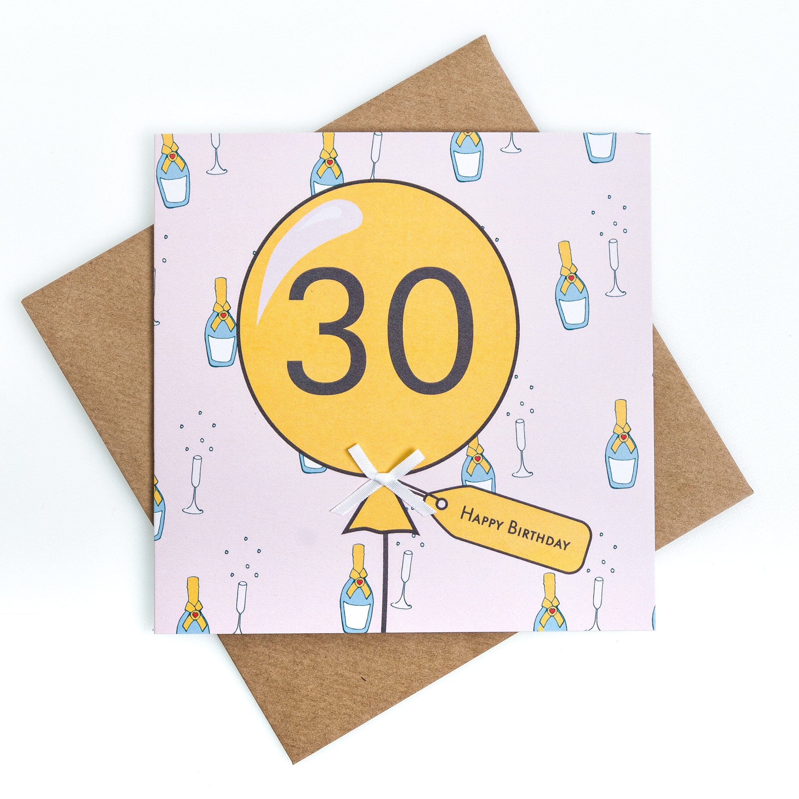 30th Birthday Bubbles Card | Handcrafted in Ireland | Cuando