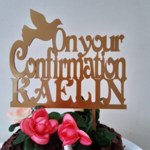 confirmation cake toppers