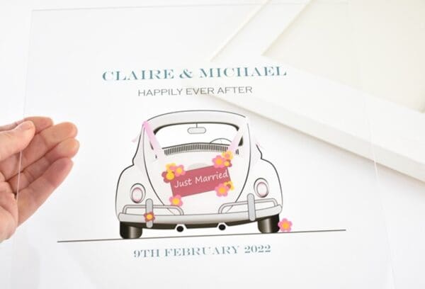 beetle wedding car