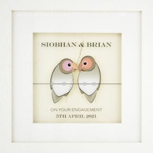 love birds personalised art