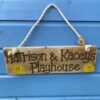 personalised playhouse sign