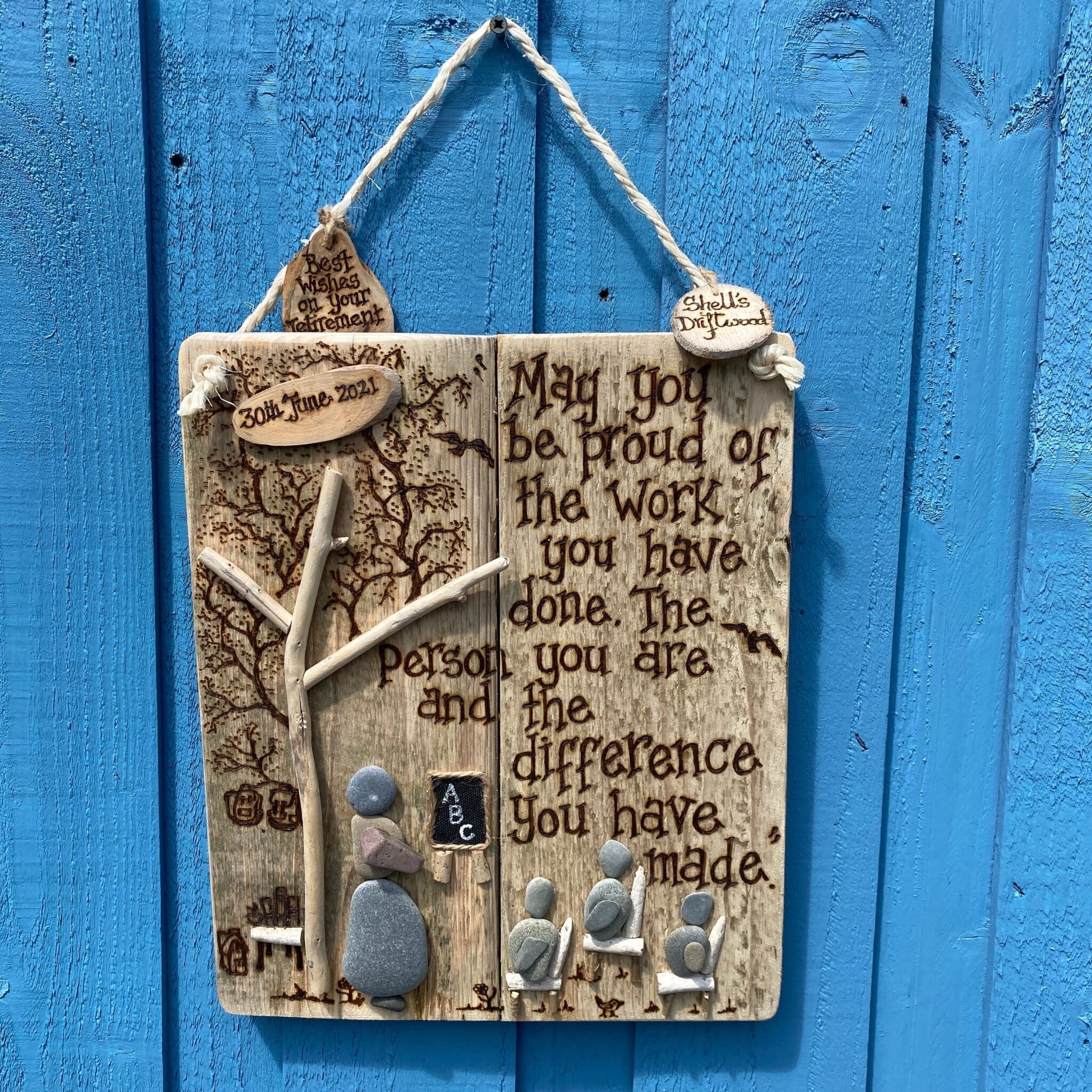 Personalised Retirement Gift Wooden Gifts Made in Ireland Cuando