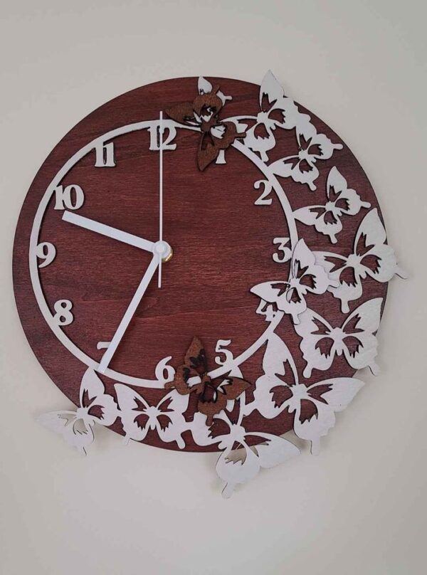 butterfly clock