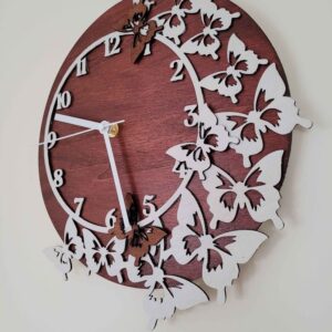 butterfly clock