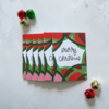 merry christmas colourful card