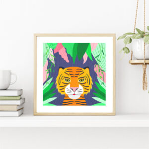 tiger art print