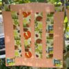woodland creatures patchwork quilt