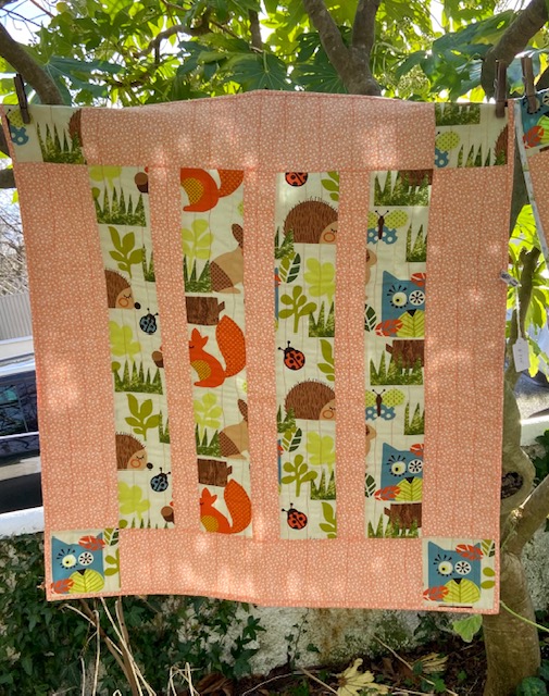 woodland creatures patchwork quilt