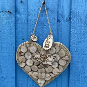 personalised wooden heart