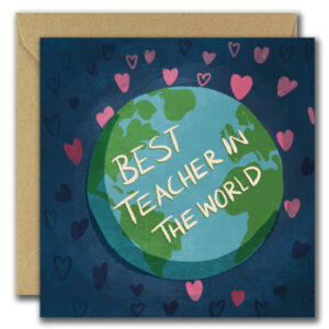 best teacher in the world card