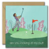 golf greeting card
