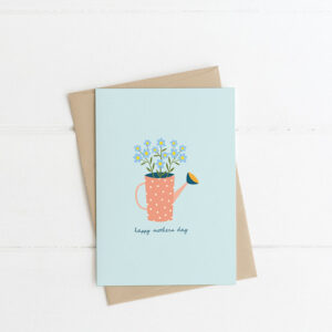 Watering can mothers day card