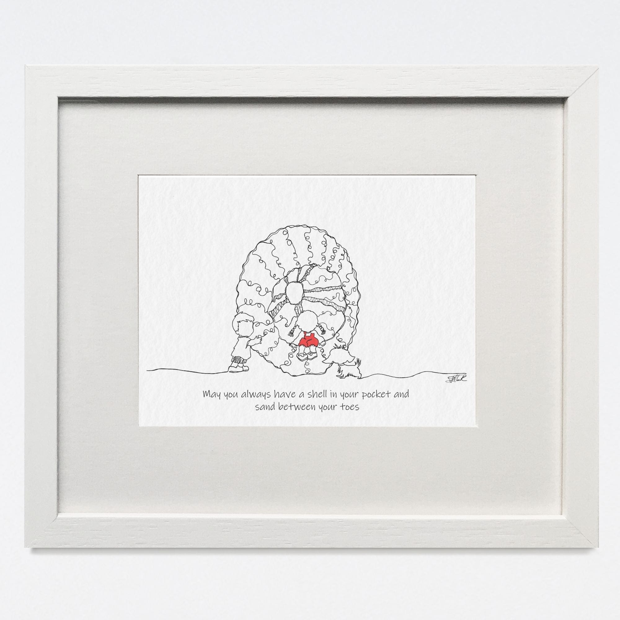 Line Drawing - 'May you always have a shell in your pocket' - Image 2