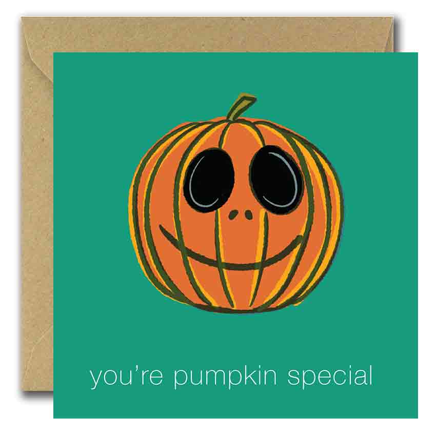 pumpkin greeting card