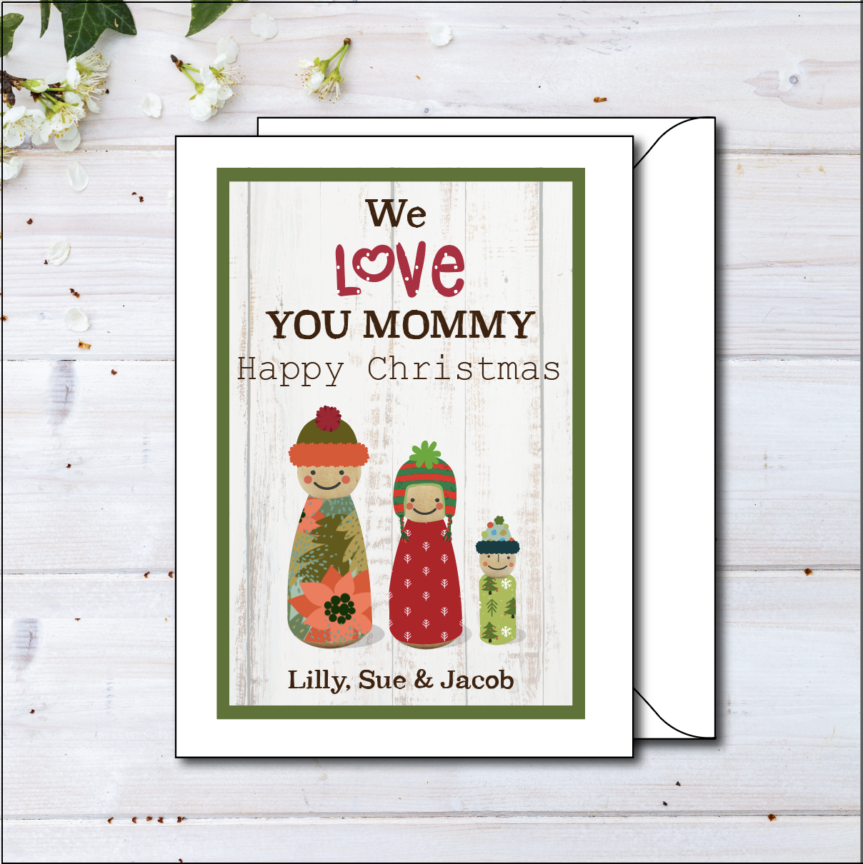 personalised mom christmas cards