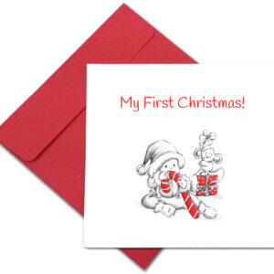 first christmas greeting card