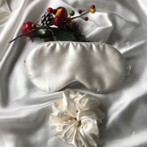 white silk gift set