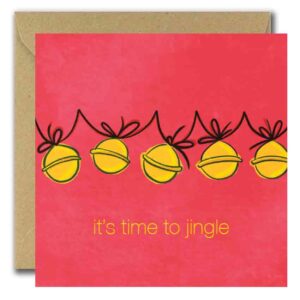 it's time to jingle christmas card
