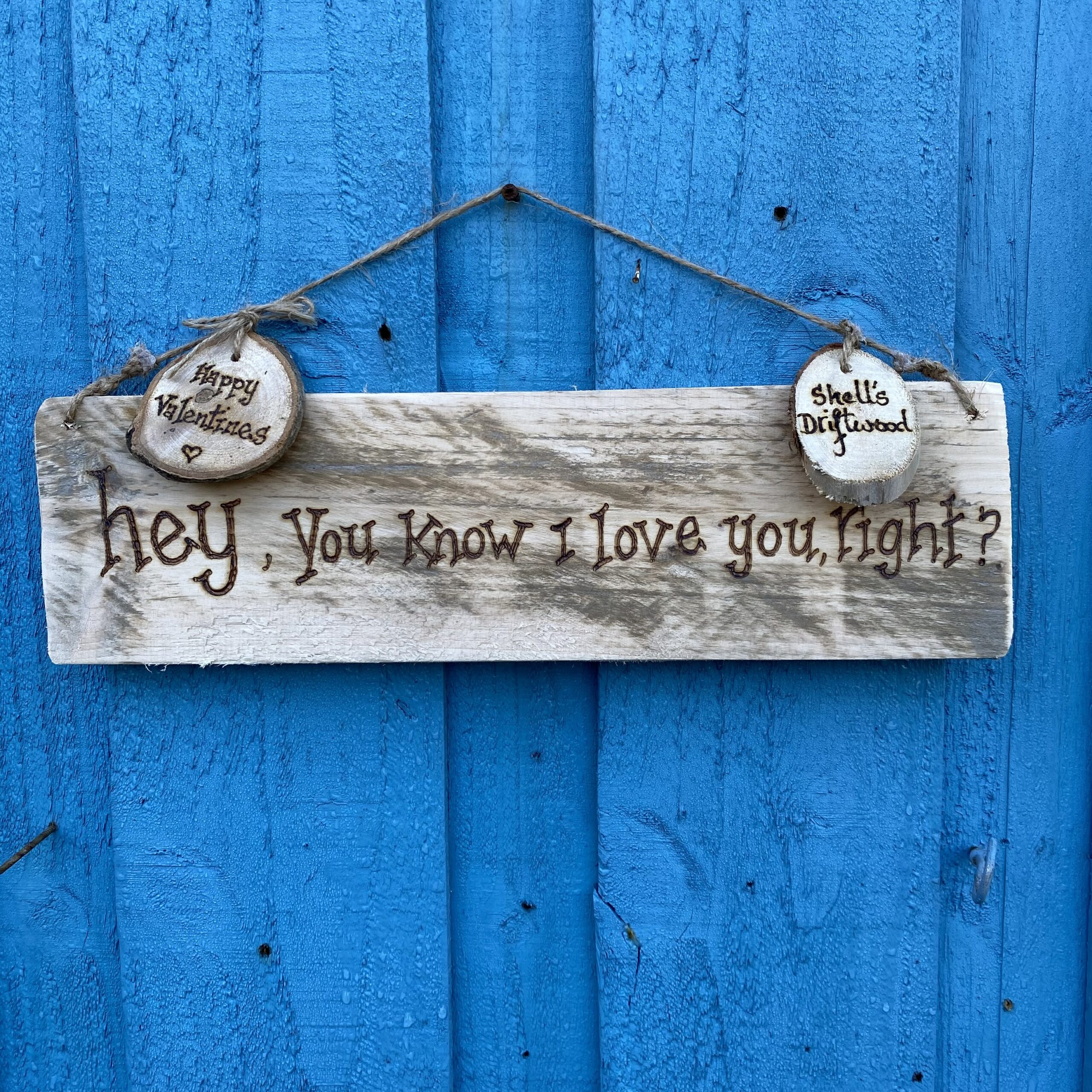 personalised love wall hanging