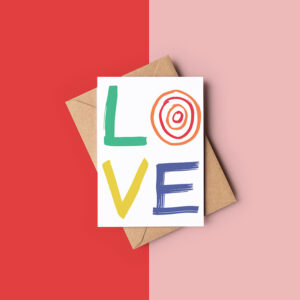 love letters valentines card