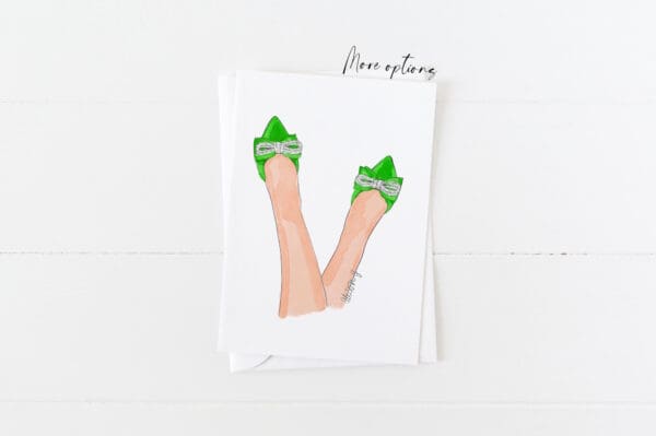 shoe greeting card