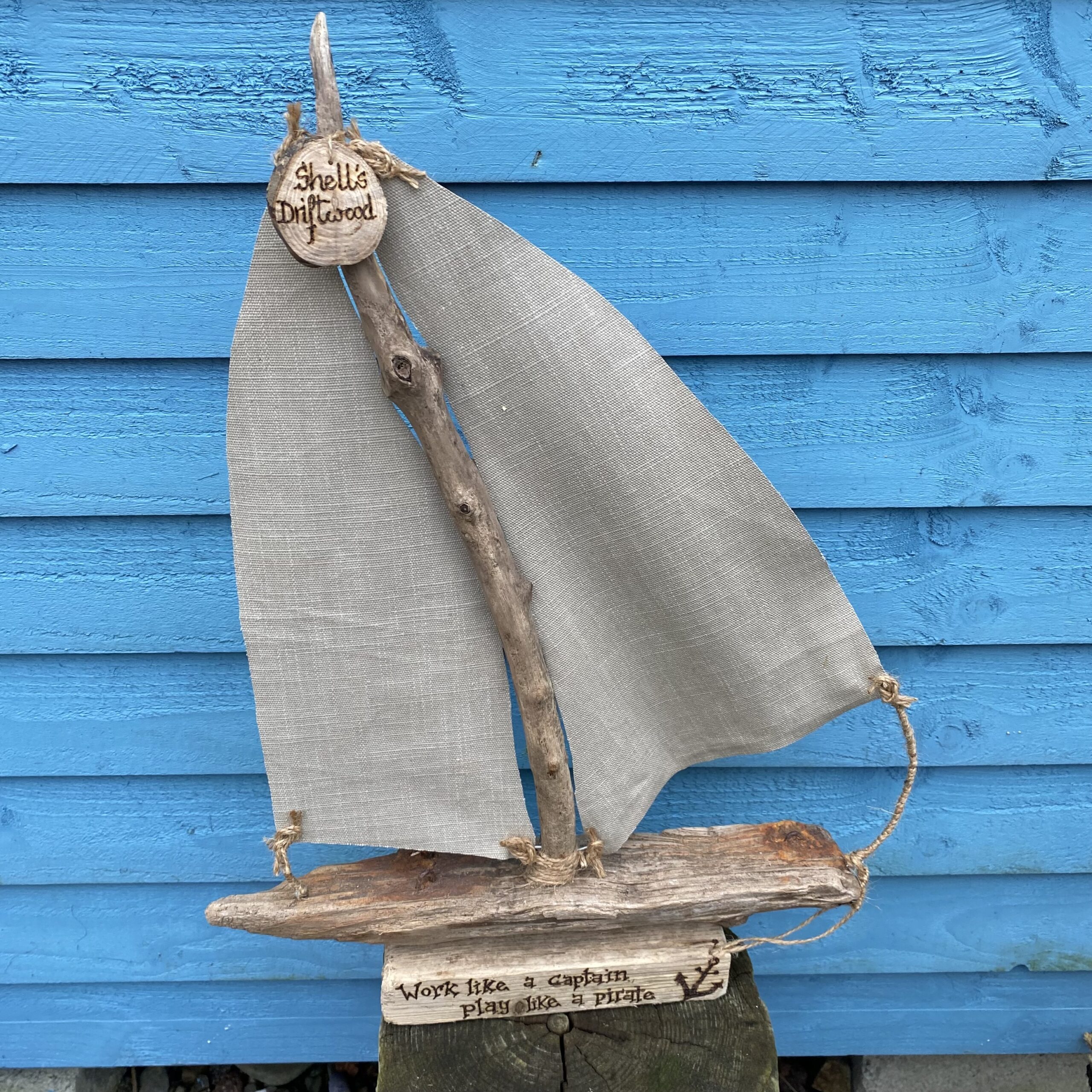handmade wooden sailboats