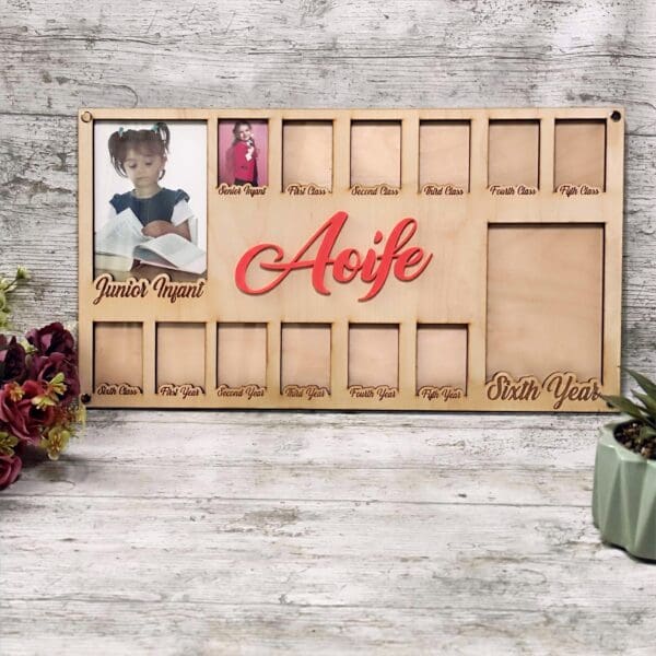 School Years Photo Frame, Personalised