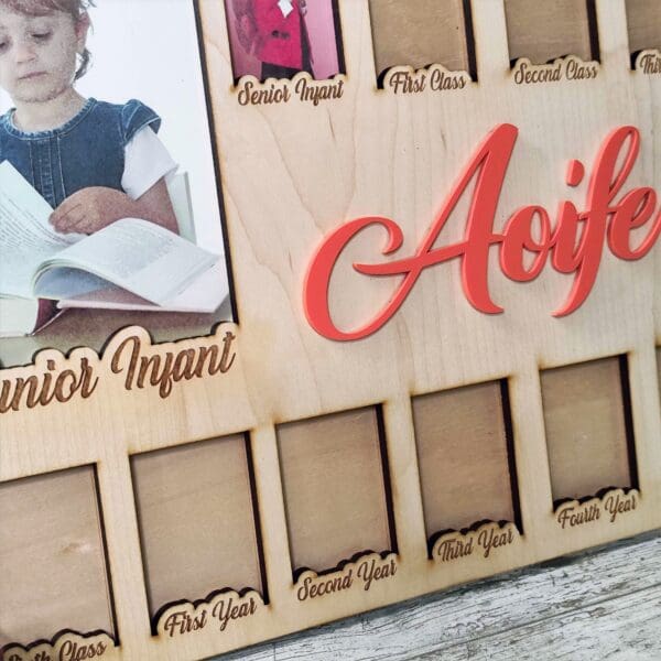 School Years Photo Frame, Personalised