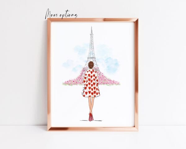 love in paris art print