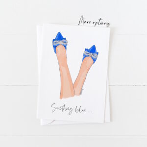 something blue card for bride