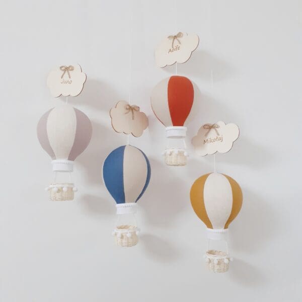 personalised hot air balloon childs room