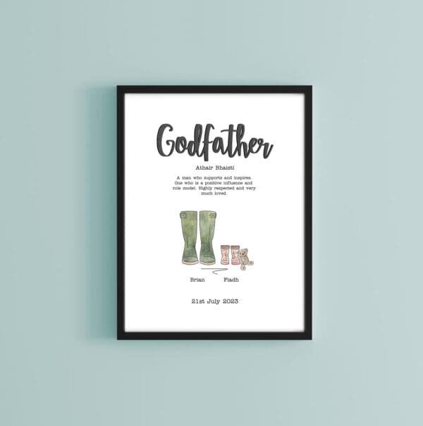 Personalised godfather gift