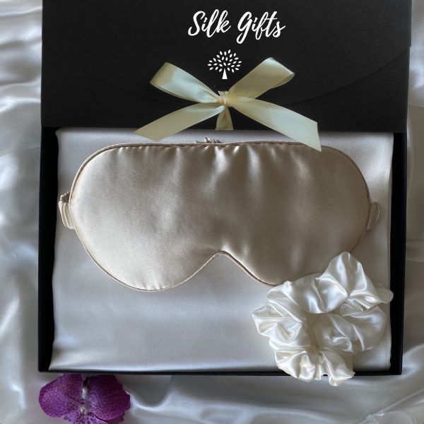 Luxury 3 Piece Silk Sleep Set in Gift Box