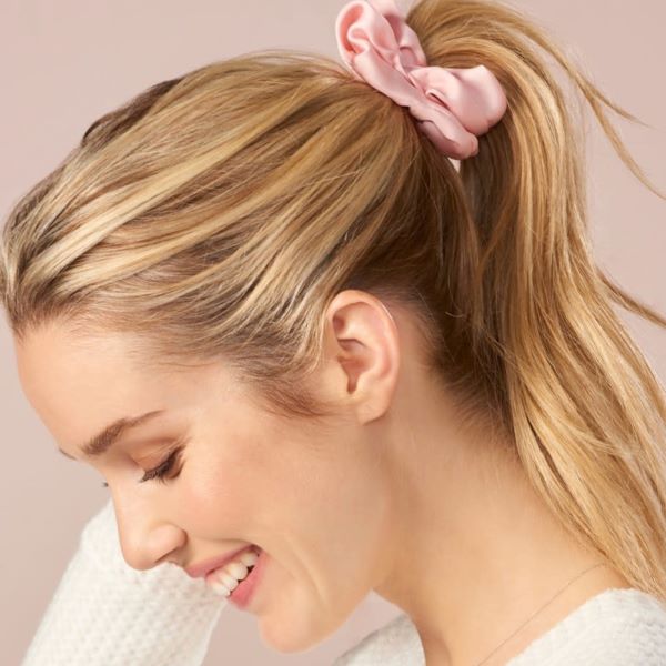 Pink-Silk-Gifts-Hair-Scrunchie